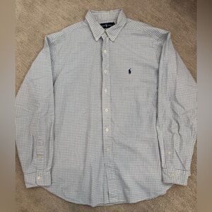 Polo by Ralph Lauren Men's Blue Checkered Shirt 17 1/2 XL